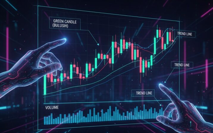 How to Read Crypto Charts: Candles, Volume & Trends Explained for 2026 Traders