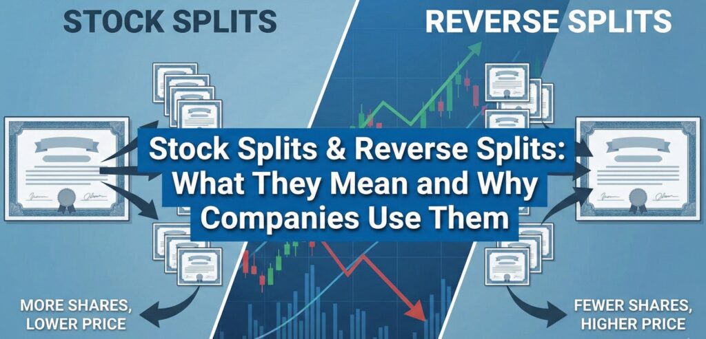 Stock Splits & Reverse Splits: What They Mean and Why Companies Use Them